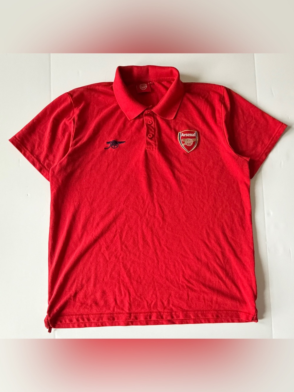 Arsenal Red Men's Polo Shirt with Chest Crest
